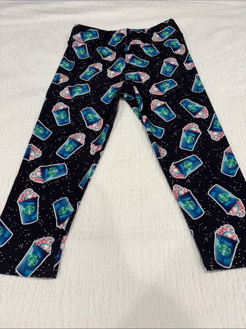 Starbucks-like Print Women’s Crop Leggings